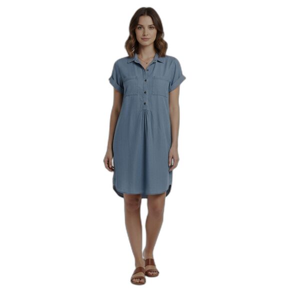 Old Navy Chambray Shirt Dress Size Small - Picture 1 of 11